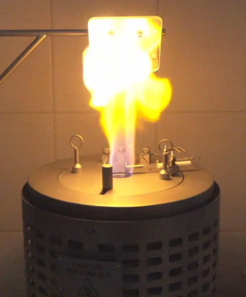 AIT Test with flame