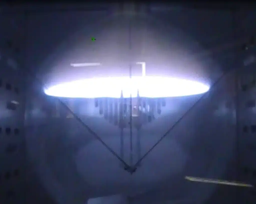 Flame in LEL test