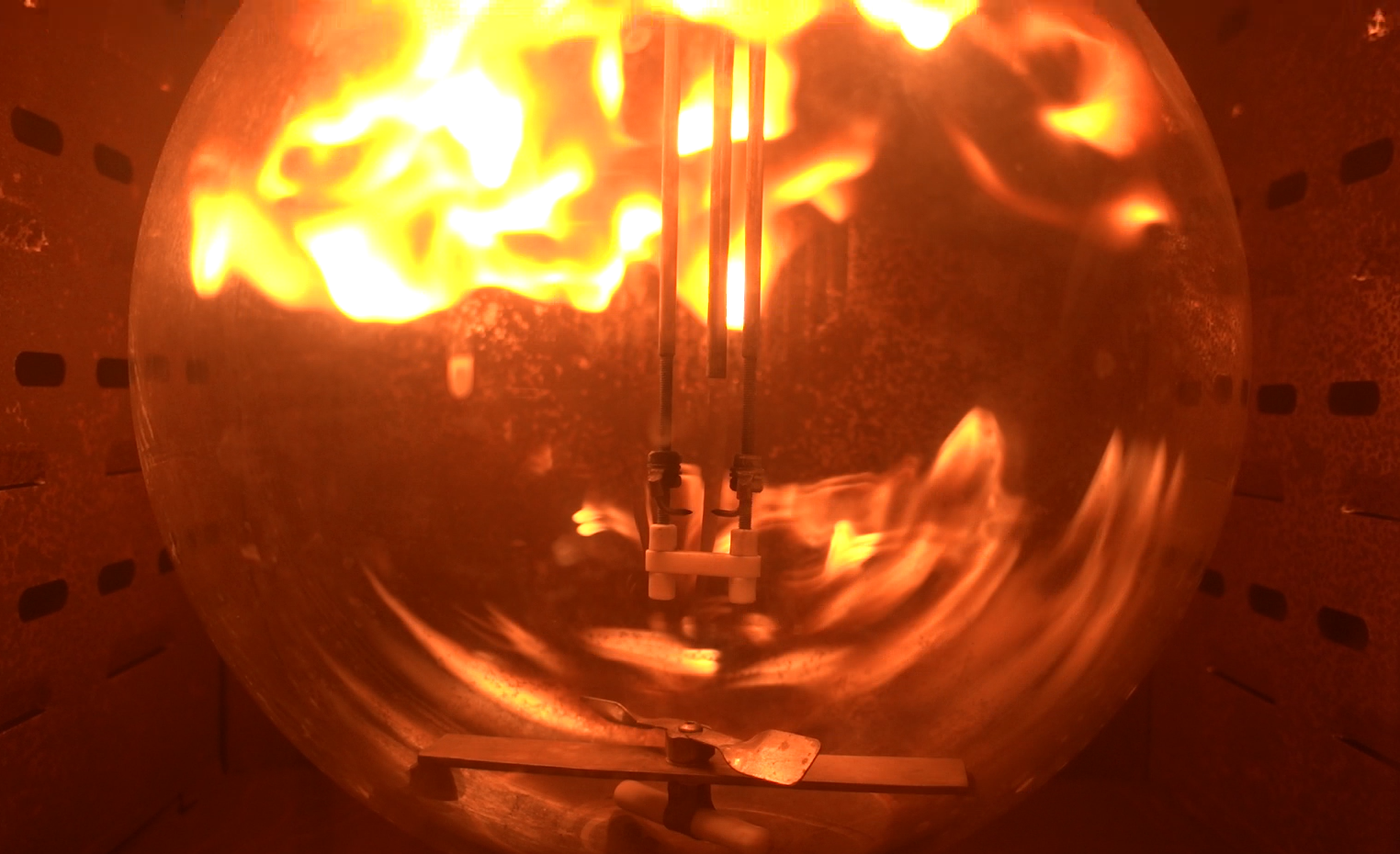 UEL test with flame