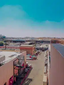 factory with blue sky