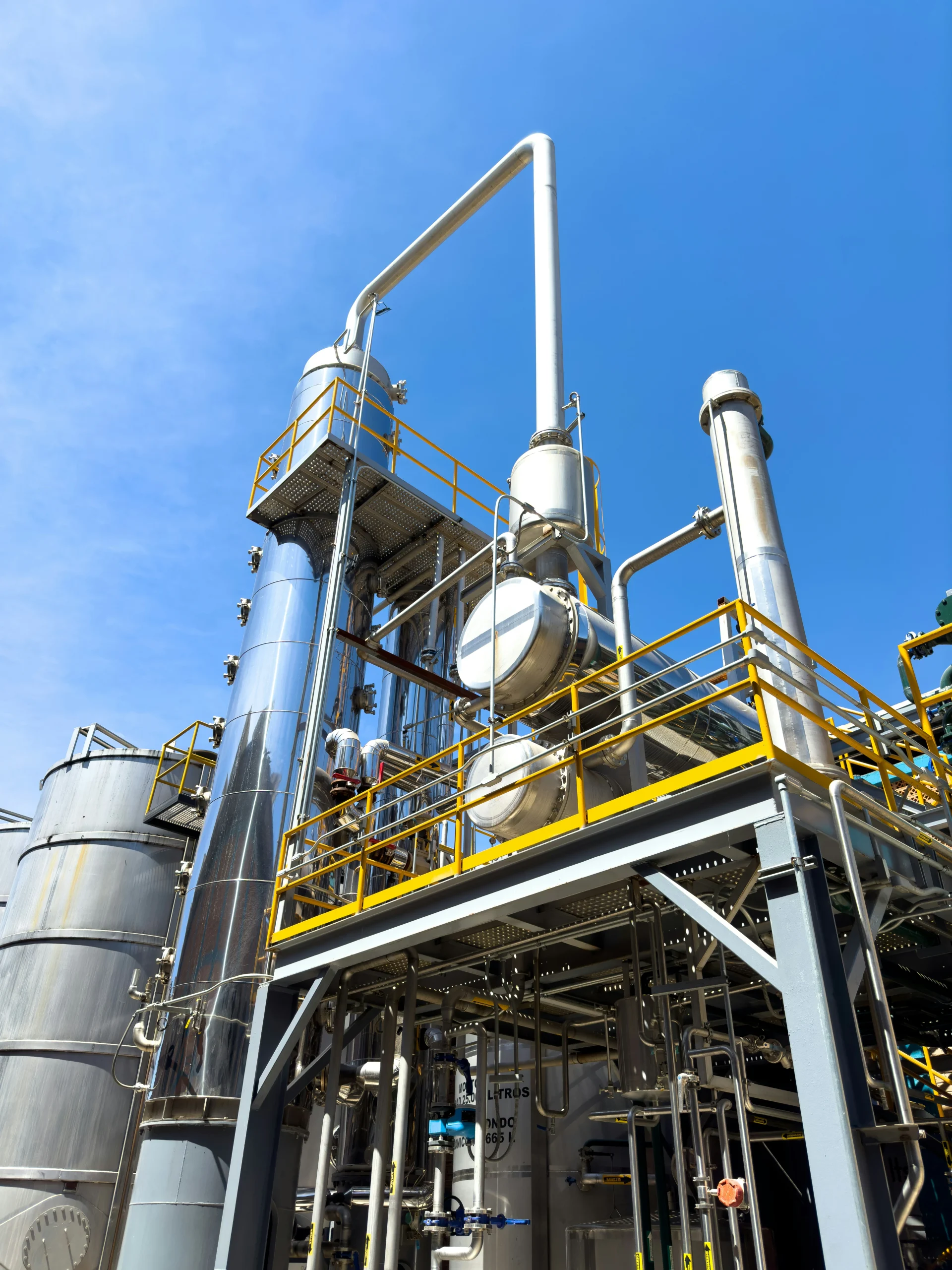 industrial plant with blue sky